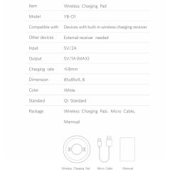 Wireless Charger IPhone 8 IPhone 8 Plus IPhone X Samsung (2 Colors)