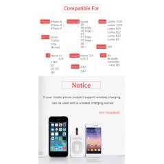 Wireless Charger IPhone 8 IPhone 8 Plus IPhone X Samsung (2 Colors)