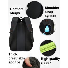 Gdeal Travel Leisure Laptop Bag Waterproof Nylon Outdoor Backpack Unisex Bag (3 Colors)