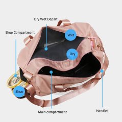 Gdeal Unisex Waterproof Travel Large Capacity Zipper Luggage Fitness Gym Bag (2 Colors)