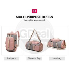 Gdeal Women Multi Functional Travel Leisure Bag Large Capacity Backpack (2 Colors)