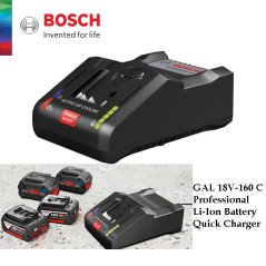 BOSCH GAL 18V-160 C Professional Li-Ion Battery Quick Charger