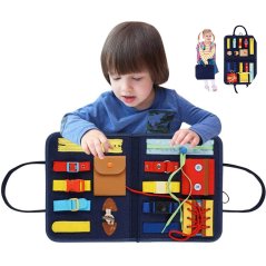 Gdeal Toddler Felt Busy Board Learn to Dress Early Childhood Education Practice Board Gift