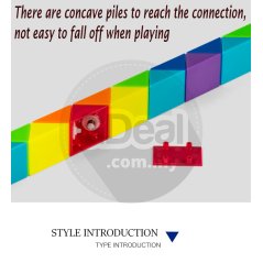Gdeal Variety Magic Ruler Rainbow Segment Color Kindergarten Educational Toy