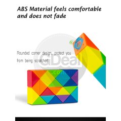Gdeal Variety Magic Ruler Rainbow Segment Color Kindergarten Educational Toy