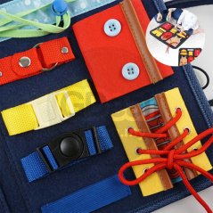 Gdeal Toddler Felt Busy Board Learn to Dress Early Childhood Education Practice Board Gift