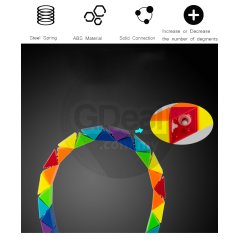 Gdeal Variety Magic Ruler Rainbow Segment Color Kindergarten Educational Toy