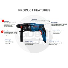 BOSCH GBH 220 Powerful Rotary Hammer - 06112A60L0