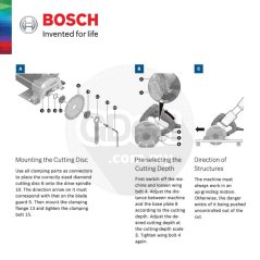 BOSCH GDC 140 Professional Marble Saw - 06013A00L0