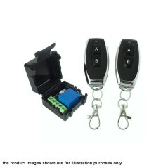 DC 12V 1CH Relay Receiver Module + 2 RF Wireless Remote Control Switch