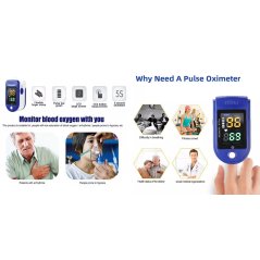 Itronicmobile Fingertip Pulse Oximeter LK87 (Blue)
