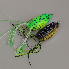 4cm/12g 5pcs Fishing Lures Bass Soft Frog Crankbaits Top Water Fish Tackle Hook