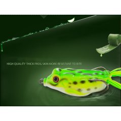 4cm/12g 5pcs Fishing Lures Bass Soft Frog Crankbaits Top Water Fish Tackle Hook