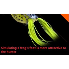 4cm/12g 5pcs Fishing Lures Bass Soft Frog Crankbaits Top Water Fish Tackle Hook