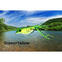 4cm/12g 5pcs Fishing Lures Bass Soft Frog Crankbaits Top Water Fish Tackle Hook