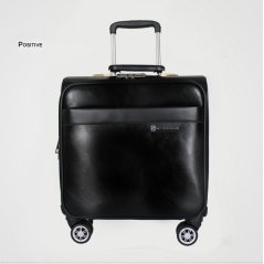 SKY TRAVELLER SKY303 Leather Trolley Case Business Bag Luggage 16Inch