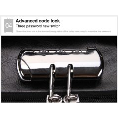SKY TRAVELLER SKY303 Leather Trolley Case Business Bag Luggage 16Inch