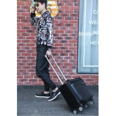 SKY TRAVELLER SKY303 Leather Trolley Case Business Bag Luggage 16Inch
