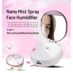 Mini Nano Mist Spray Hydrating Device Face Beauty Make Up Mirror