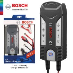 Bosch Battery Charge C3 Fully Automatic 4 Mode 6/12V r 3.8 Amps