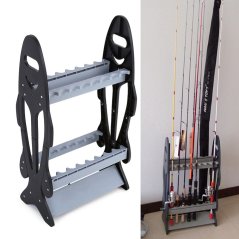 Gdeal Easy Take Fishing Rod Rack Pole Holder Stand Organizer Rack