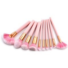 Gdeal 10pcs High Quality Professional Makeup Brush Beauty Tools Set Pink (CM-2888)