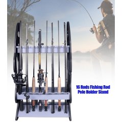 Gdeal Easy Take Fishing Rod Rack Pole Holder Stand Organizer Rack