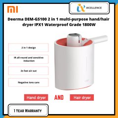 Xiaomi Mijia Deerma 1800w Hair Dryer Anion Machine Dem-Gs100 (White)