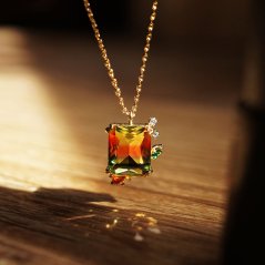 Fantasy Sunset Necklace By Terrcarebeautyshop (Gold)