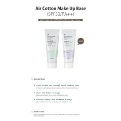 The Face Shop Air Cotton Makeup Base SPF30 Pa++ #01 / #02 35g