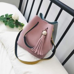 2-In-1 Korean Design Casual Solid PU Leather Shoulder Bag 8204 -  RYL-197 (3 Colors)