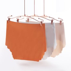 Gdeal Women Antibacterial Latex Bottom File Mid-Waist Panties