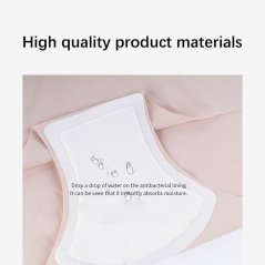 Gdeal Women Antibacterial Latex Bottom File Mid-Waist Panties