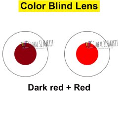 Igel CD Chromax , Color Blind Contact Lens  Green and Red 1 pc/Vial