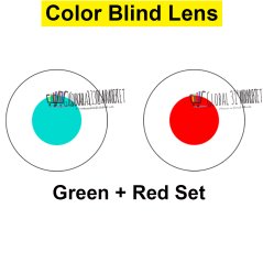 Igel CD Chromax , Color Blind Contact Lens  Green and Red 1 pc/Vial