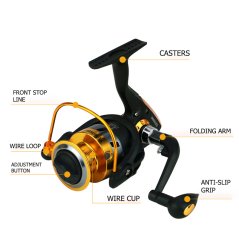 Yumoshi EK4000 Professional Fishing Reel Rod Set Spinning Reel Casting