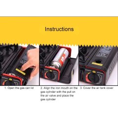 Lestop Portable gas stove steamboat stove picnic stove camping stove Butane gas