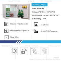Isonic Single Door Small Refrigerator 50L- Hotel Mini Bar IS-50R