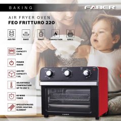Faber Air Fryer Oven 20L FEO FRITTURO 220 2 in 1 Air Healthy Air Frying with Oven