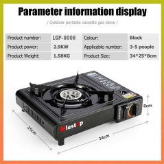 Lestop Portable gas stove steamboat stove picnic stove camping stove Butane gas