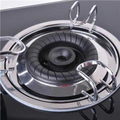 Hometech2u XMA Double Burners Glass Stove Glass Built In Hob Dapur Gas