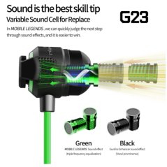 Plextone Gaming Series G23 Bullet Style Earphone Mic (Random Color)