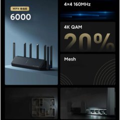 Xiaomi AX6000 AIoT Router 6000Mbs WiFi6 VPN 512MB Qualcomm CPU Mesh