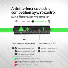 Plextone Gaming Series G23 Bullet Style Earphone Mic (Random Color)