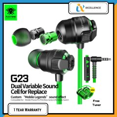 Plextone Gaming Series G23 Bullet Style Earphone Mic (Random Color)