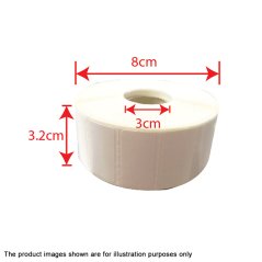 Ipohonline 1 Roll 30mm(W) X 15mm(H) Blank Label Sticker ( 2000 pcs )
