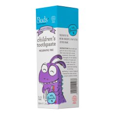 Buds Children's Mild Toothpaste Blackcurrant with Fluoride 50ml