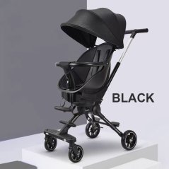 360 Degree High Landscape Baby Seat Foldable Two Way Walking Stroller