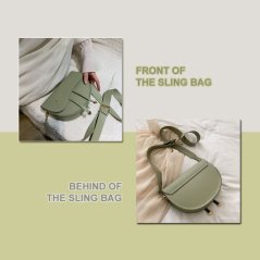 Retro Small Simple Sling Female Popular New Trendy Strap Fashion Saddle Bag
