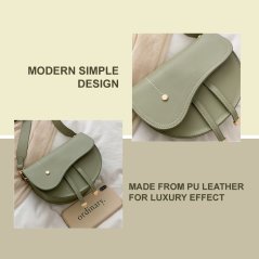 Retro Small Simple Sling Female Popular New Trendy Strap Fashion Saddle Bag